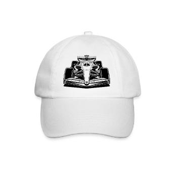 Voiture de Course - Casquette classique - blanc/blanc - Devant