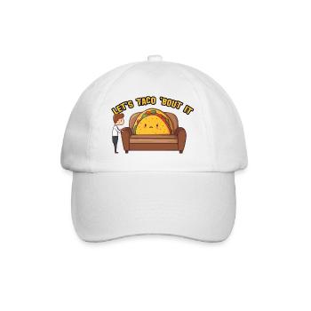 Let’s Taco About It - Baseball Cap - white/white - Front