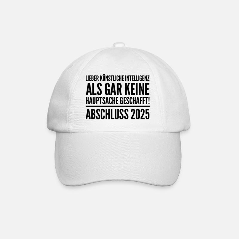 Graduation 25 - Baseball Cap - white/white