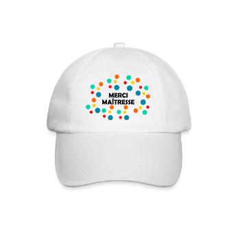 MISTRESS. MASTER. THANK YOU. THANK YOU MISTRESS - Baseball Cap - white/white - Front