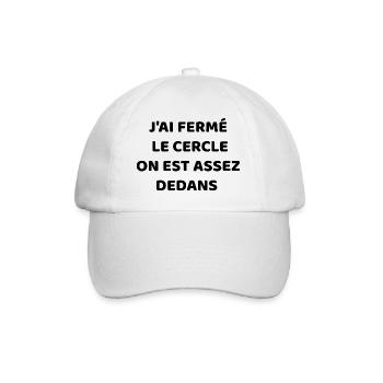 I closed the circle - Baseball Cap - white/white - Front