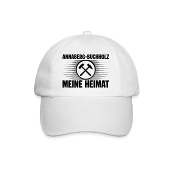 Annaberg Buchholz Meine Heimat - Baseballkappe - Weiß/Weiß - Vorne