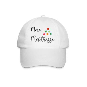 MISTRESS. THANK YOU. THANK YOU MISTRESS. GIFT - Baseball Cap - white/white - Front