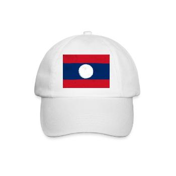 Drapeau du Laos - Casquette classique - blanc/blanc - Devant