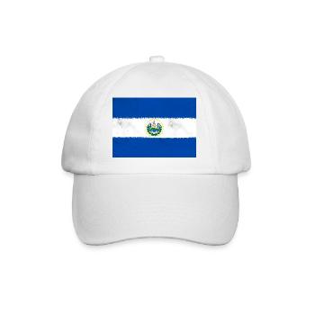 Flagge von El Salvador - Baseballkappe - Weiß/Weiß - Vorne