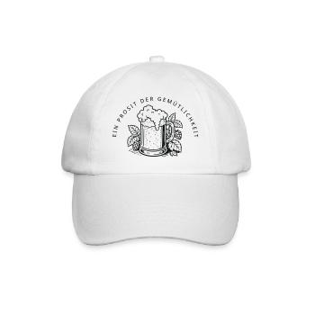 Ein Prosit der Gemütlichkeit - Baseballkappe - Weiß/Weiß - Vorne