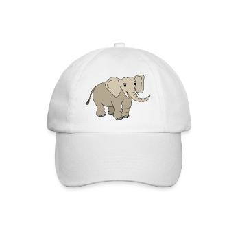 Éléphant - Casquette classique - blanc/blanc - Devant