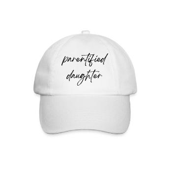Parentified daughter - Baseball Cap - white/white - Front