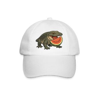 Amphibien primitif évolution dessin animé melon - Casquette classique - blanc/blanc - Devant