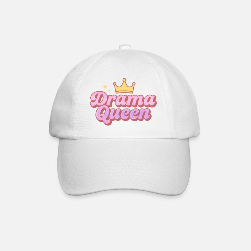 Reine du drame - Casquette classique - blanc/blanc