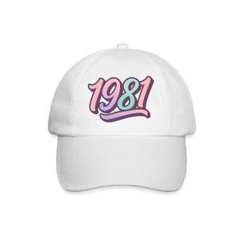 1981 – Édition Pastel Rétro - Casquette classique - blanc/blanc - Devant