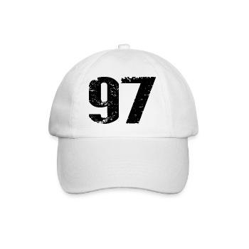 Maillot numéro 97 - Casquette classique - blanc/blanc - Devant
