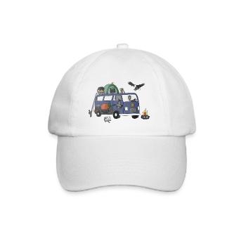 Wild and free Camper - Baseball Cap - white/white - Front