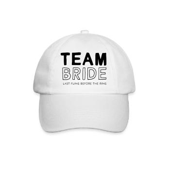 Team Bride - Baseball Cap - white/white - Front