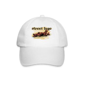 Street luge - Baseball Cap - white/white - Front