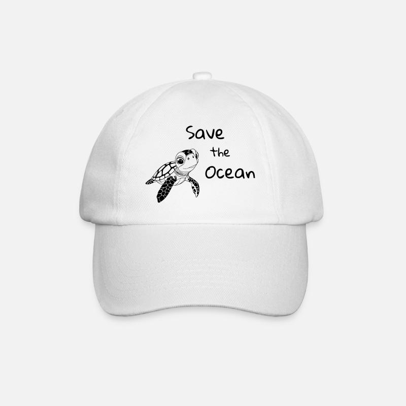 Reed Toad - Save the Ocean - Baseball Cap - white/white