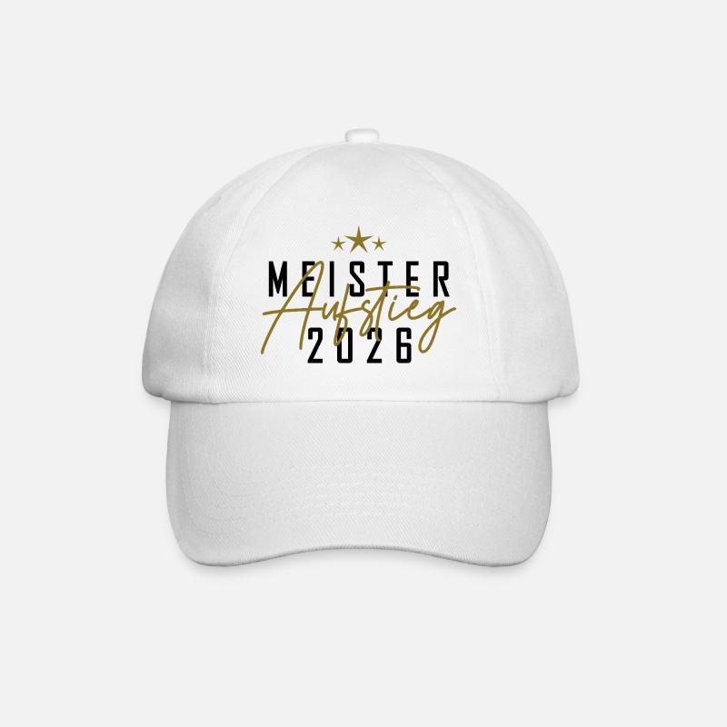 Meister 2026 - Baseballkappe - Weiß/Weiß