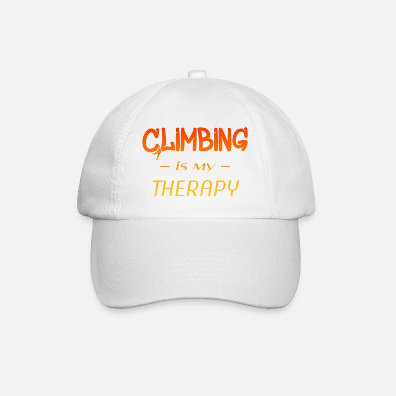 L’escalade est ma thérapie - Casquette classique - blanc/blanc