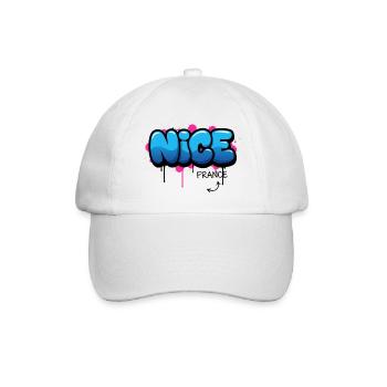 Style graffiti avec motif France - Casquette classique - blanc/blanc - Devant