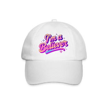 Je suis un croyant Foi Disco Party Design - Casquette classique - blanc/blanc - Devant