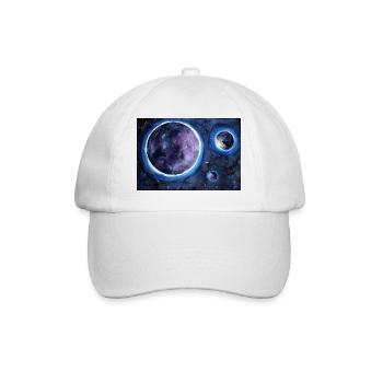 Planètes à l’aquarelle - Casquette classique - blanc/blanc - Devant