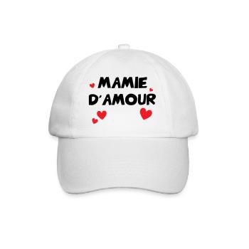 Oma der Liebe - Baseballkappe - Weiß/Weiß - Vorne