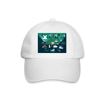 Southern Norway Souvenir - Baseball Cap - white/white - Front