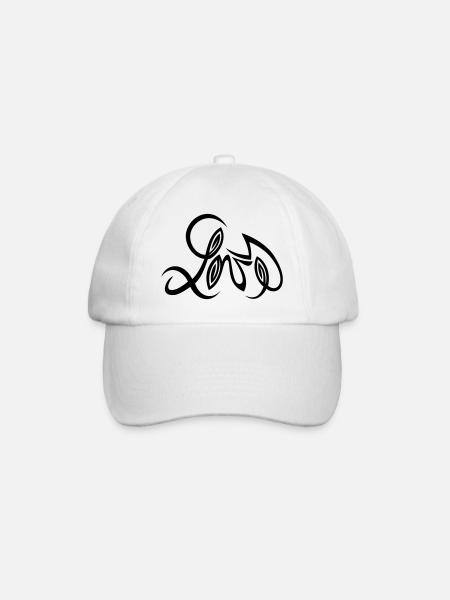 Love Design von Cean - Baseballkappe - Weiß/Weiß