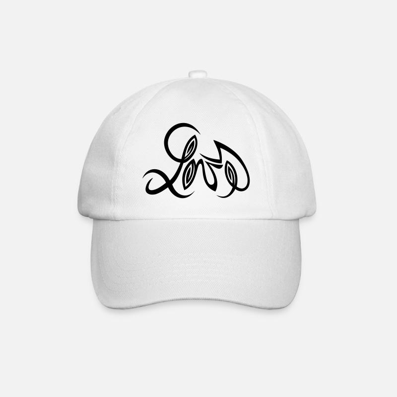 Love Design von Cean - Baseballkappe - Weiß/Weiß