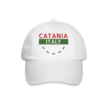 Catane, Italie, Emblème - Casquette classique - blanc/blanc - Devant