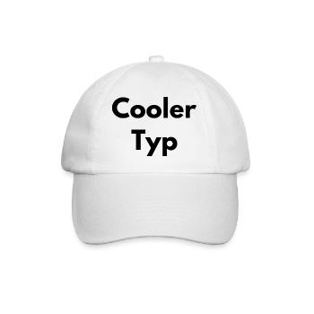 cool guy - Baseball Cap - white/white - Front
