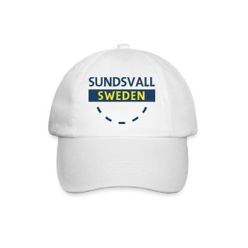 Sundsvall Suède Logo - Casquette classique - blanc/blanc - Devant