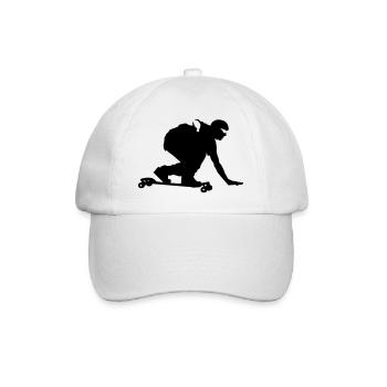 Longboard - Baseballkappe - Weiß/Weiß - Vorne