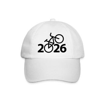 Radtour 2026, Mountainbike 2026, Fahrrad 2026 - Baseballkappe - Weiß/Weiß - Vorne