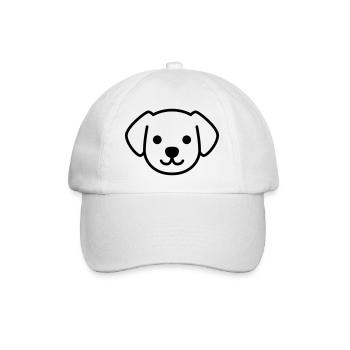 Face de chiot - Casquette classique - blanc/blanc - Devant