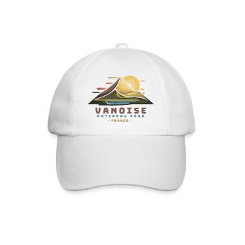 Teide Teneriffa, Kanarische Inseln Vulkan-Souvenirgeschenk - Baseballkappe - Weiß/Weiß - Vorne