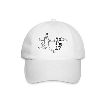 17th Birthday Gift Funny 17 Years 17th - Baseball Cap - white/white - Front