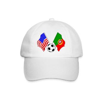 Football Portugal vs USA - Casquette classique - blanc/blanc - Devant