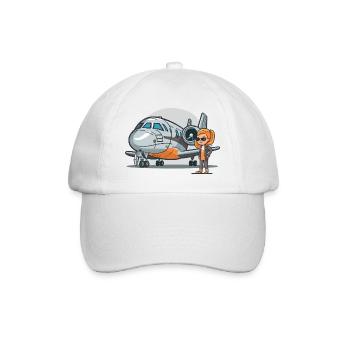 Jet Pilot Business Stil - Baseballkappe - Weiß/Weiß - Vorne