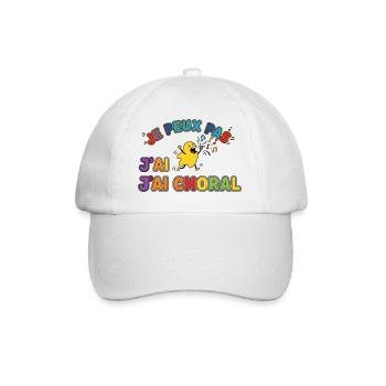 Je Peux Pas J'ai Choral Funny Choir Singer Tee - Casquette classique - blanc/blanc - Devant
