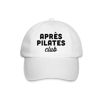 Nach dem Pilatesclub - Baseballkappe - Weiß/Weiß - Vorne