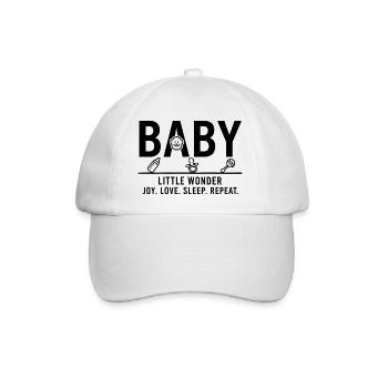 Baby Little Wonder Design minimaliste - Casquette classique - blanc/blanc - Devant