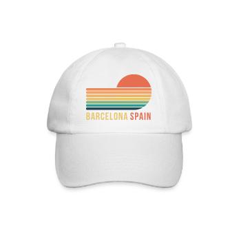 Barcelona - Baseball Cap - white/white - Front