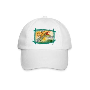 Aras over the rainforest - Baseball Cap - white/white - Front