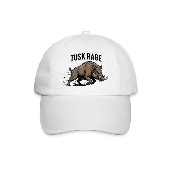 Tusk Rage Wildschweinstärke - Baseballkappe - Weiß/Weiß - Vorne