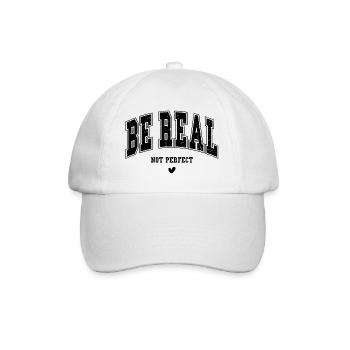 Sois vrai, pas parfait - Casquette classique - blanc/blanc - Devant