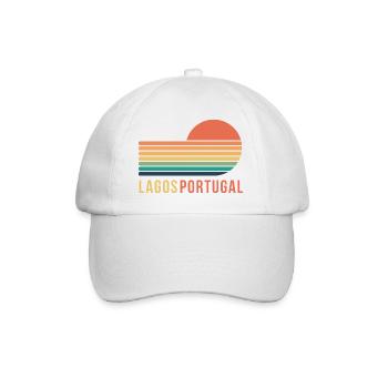 Lagos, Portugal - Baseballkappe - Weiß/Weiß - Vorne