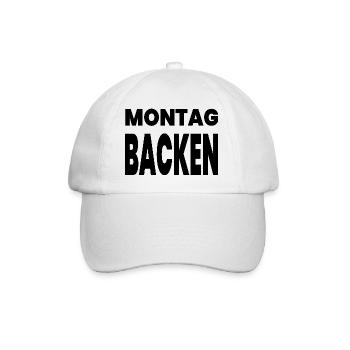 Backen - Baseballkappe - Weiß/Weiß - Vorne
