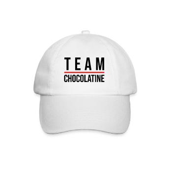 Team chocolatine - Casquette classique - blanc/blanc - Devant