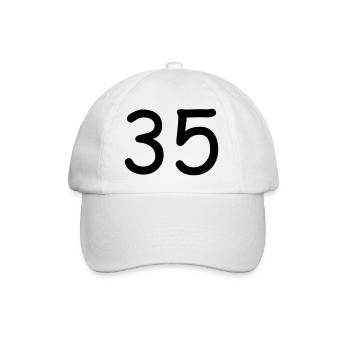 35 - Baseball Cap - white/white - Front